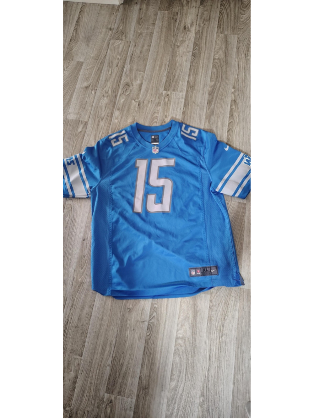 Detroit Lions Jersey Mens XL Blue NFL Football Nike On Field Tate III 15